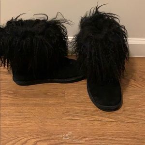 Black bearpaw boots